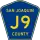County Road J9 marker