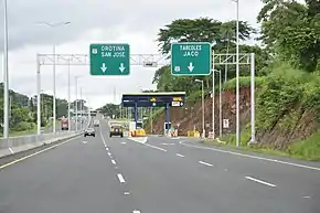 Toll booth in Route 27