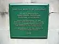 National Historic Landmark plaque
