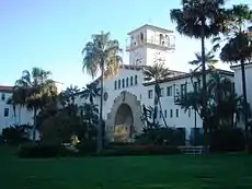 Sunken Garden and clock tower