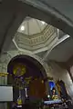 Interior of the Santa Cruz Church dome located on top of the crossing.