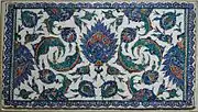 Saz-style decoration panel, c. 1570-80. Louvre