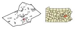 Location of Schuylkill Haven in Schuylkill County, Pennsylvania