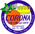 Official seal of Corona, California