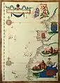 The 1575 map of Portugal and its African colonies, by Sebastião Lopes