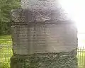 Inscription on monument (Latin)