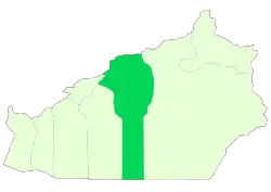 Location of Damghan County in&nbsp;Semnan&nbsp;province