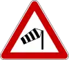 Crosswinds from right