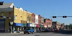 Downtown Seward: west side of courthouse square