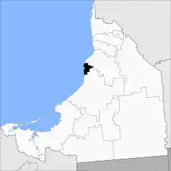 Location of Seybaplaya in Campeche