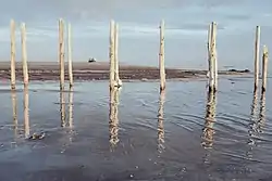 Remnants of a dilapidated dock, Sharafkhaneh&nbsp;port