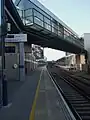 Footbridge looking north