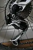 A 2008 Shimano XT rear derailleur.