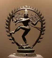 Shiva as lord of the dance; c. 11th century; bronze; height: 96&nbsp;cm; Musée Guimet (Paris)
