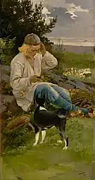 Kullervo with His Herds, Sigfrid Keinänen&nbsp;[fi], 1896