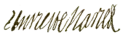 Henrietta Maria's signature