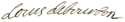 Louis de Bourbon's signature