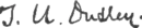 Thomas Underwood Dudley's signature