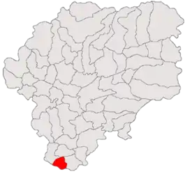 Location in Bistrița-Năsăud County
