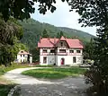 A half-timbered building in Sinaia.