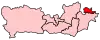 A small constituency, located in the centre of the county to the south of two equally small constituencies.