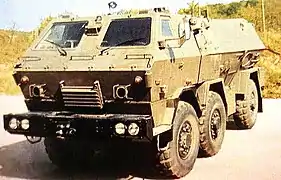 Unusual two forward and one rear axle configuration of the Czech TATRAPAN