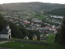 View of Šmarje pri Jelšah from St. Roch's Church