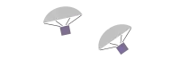 The submunitions on parachutes