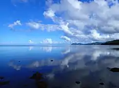 Sohoa beach at low tide