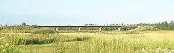 A bridge over the Dnieper near the village of Solovyovo in Kardymovsky District