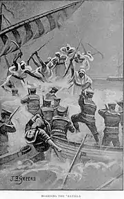 Image 6Somali soldiers confront the British Navy.. (from History of Somaliland)