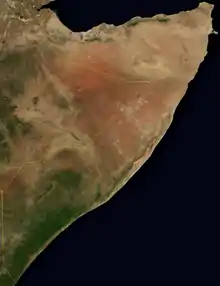Image 13A satellite image of Somalia, 2004