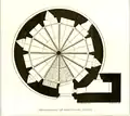 North East Tower - plan of interior