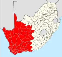Cape Republic as proposed by the Cape Independence Party
