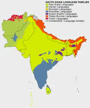 Image 51Language families in South Asia (from Culture of Asia)