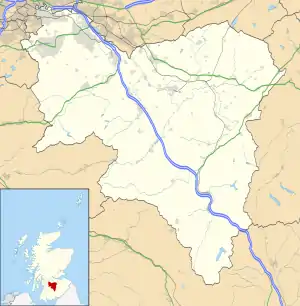 Strathaven is located in South Lanarkshire