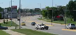 Heading south on Dakota Avenue approaching Riverview Drive.
