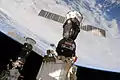 Soyuz docked to ISS