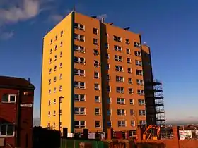 Spencerbeck House, Ormesby. Redcar and Cleveland's only high rise block of flats.