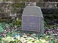 French plaque indicating the General Bruno von François memorial trail