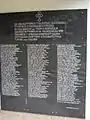 Plaque commemorating the victims of the Croatian Defence Council thrown into a massive grave