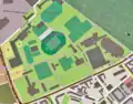 A map the main part of the Sportforum Hohenschönhausen.