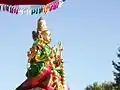 This is the Devi being taken outside, during a festival