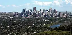 St. Andrews Heights with downtown in background