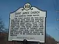 St. James' Parish Historic Marker, March 2010