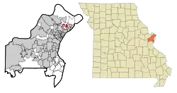 Location of Castle Point, Missouri