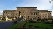 The western front of St George's Hall in Liverpool from St. John's Gardens
