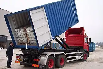 Application in container.