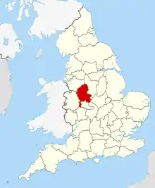 Staffordshire within England