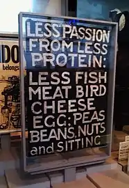 One of Green's placards, Museum of London